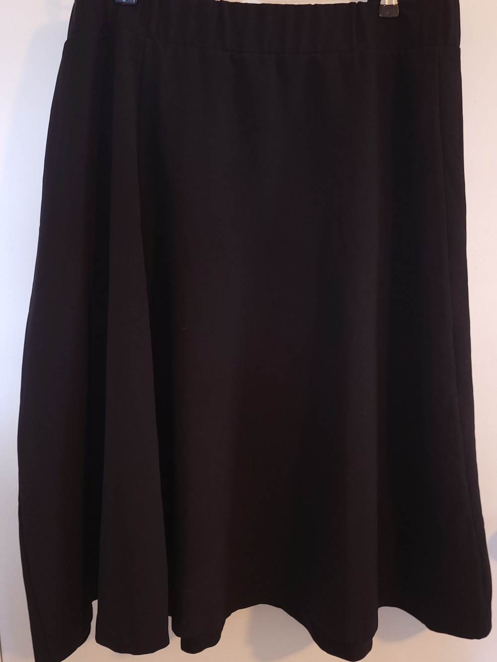 Lane Bryant Lena Black Midi Skirt Stretch Pockets Work Dress Classic Plus Sz 26